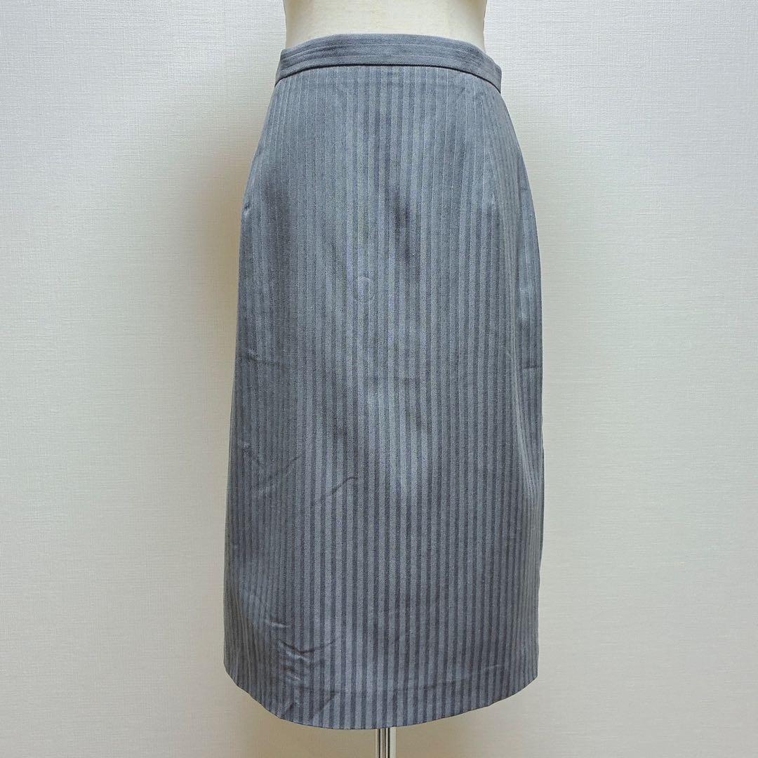 上下未使用　クードシャンス　洗える　スカートスーツ　ストライプ　日本製　40