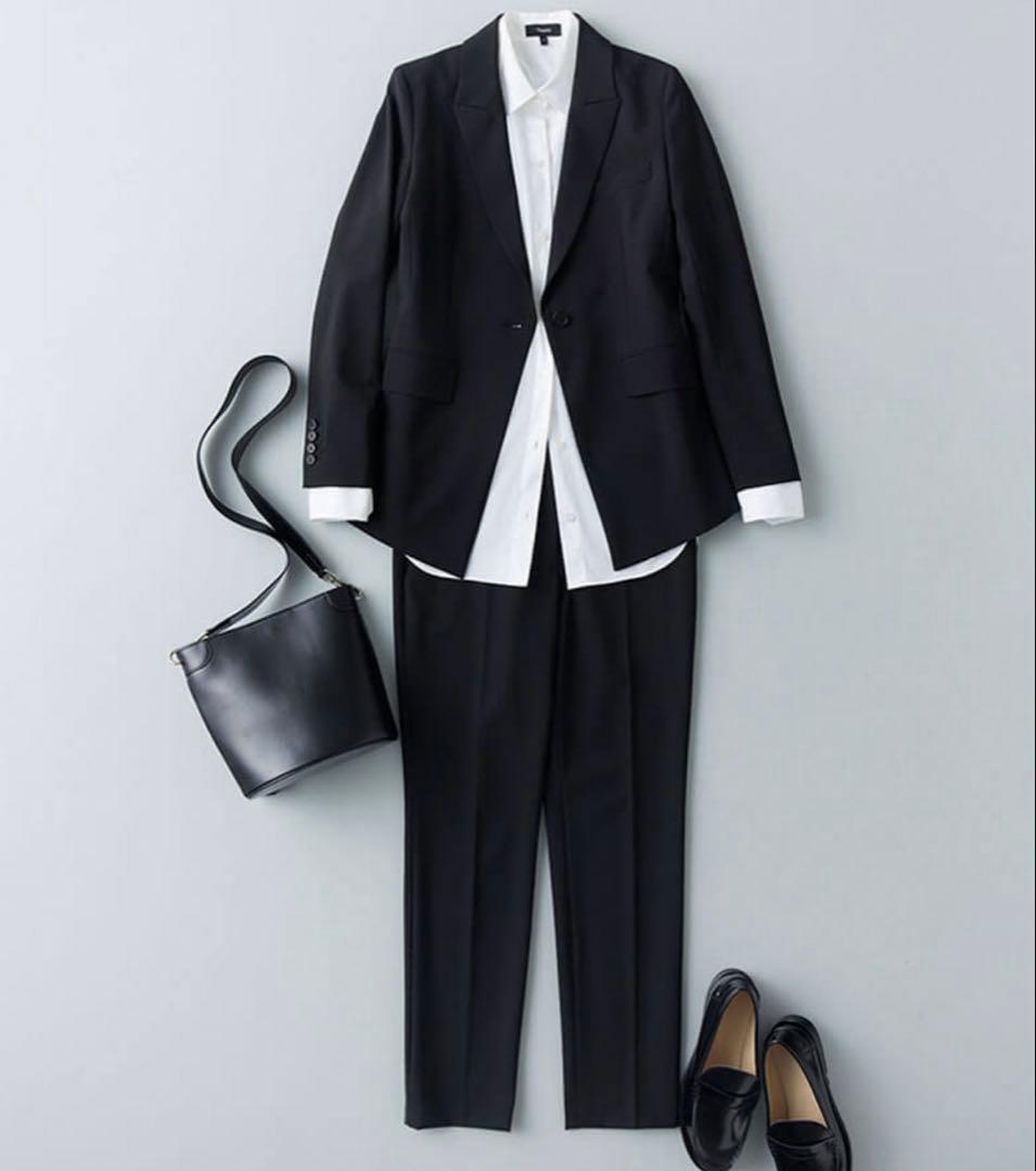 今期 新品タグ付 L セオリー テーラードジャケット 黒 総裏 ピークドラペル