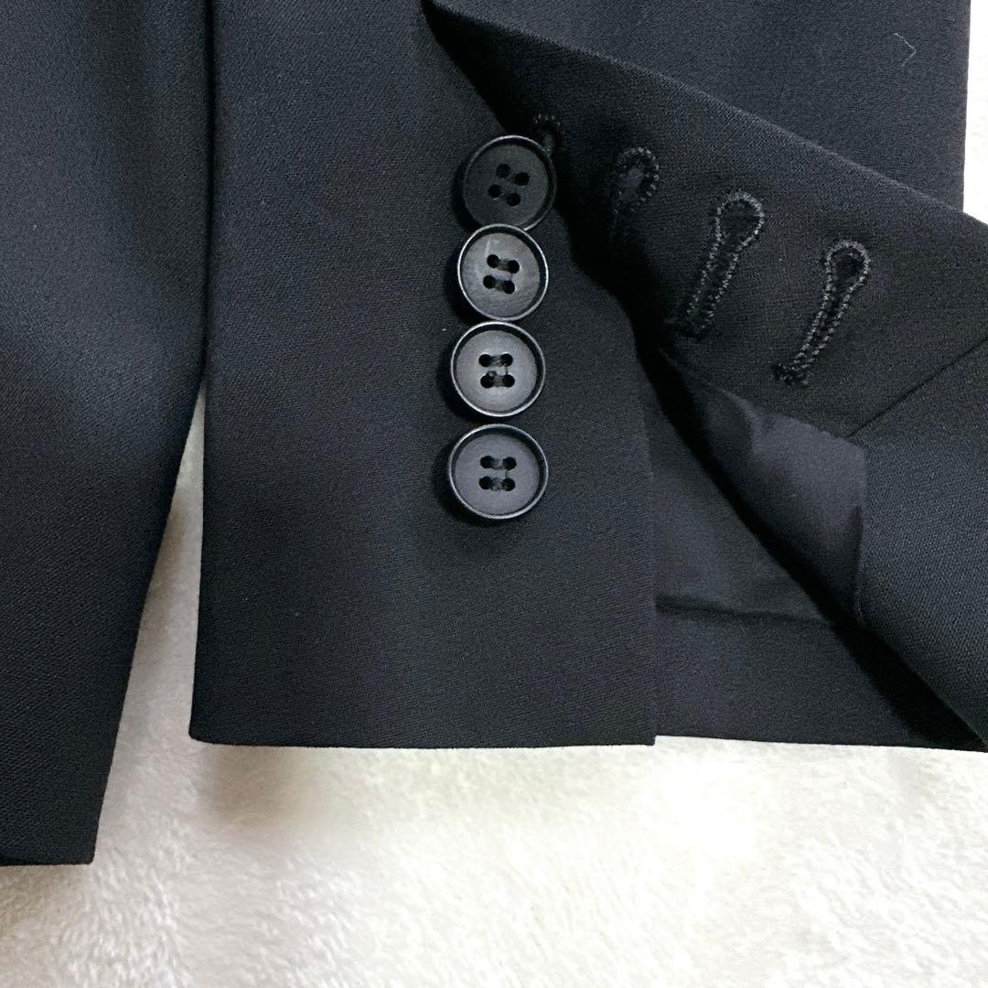 今期 新品タグ付 L セオリー テーラードジャケット 黒 総裏 ピークドラペル