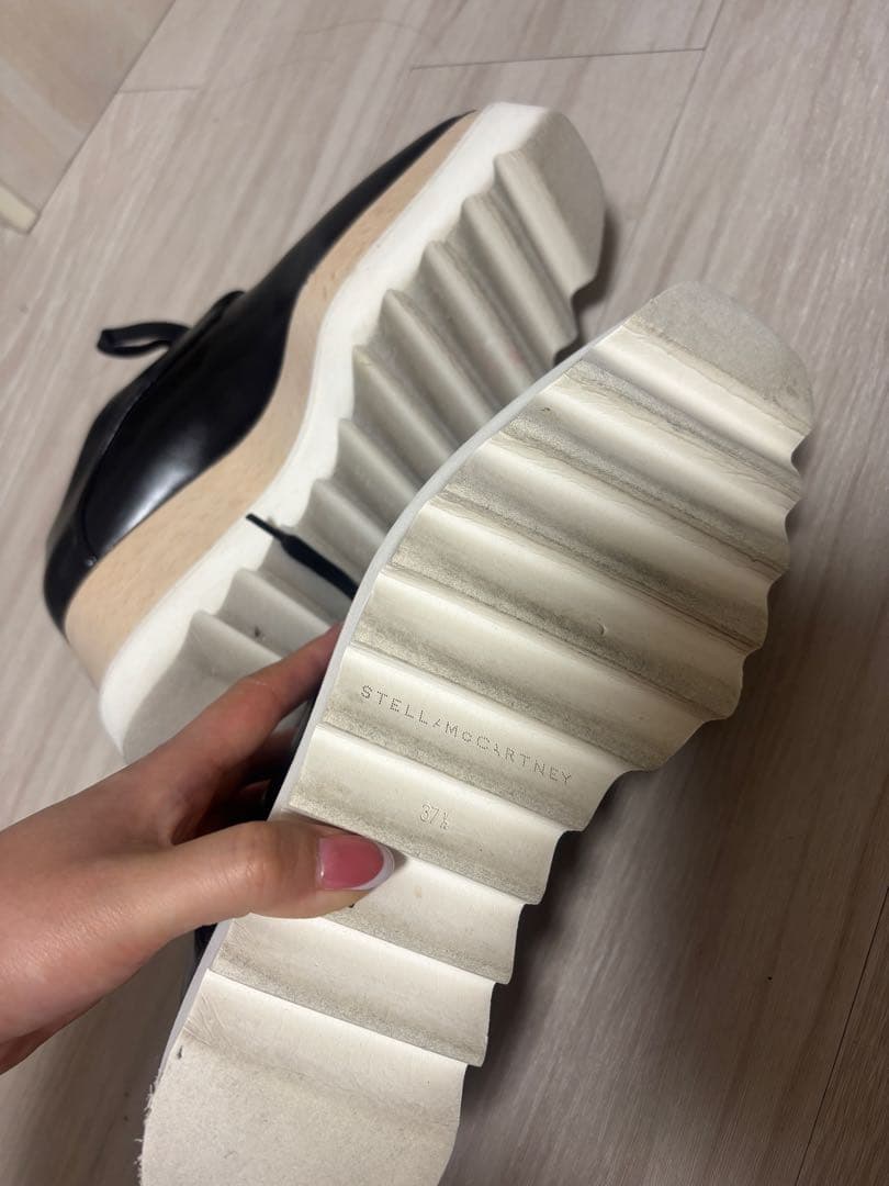 STELLA McCARTNEY 厚底レースアップシューズ　37 1/2