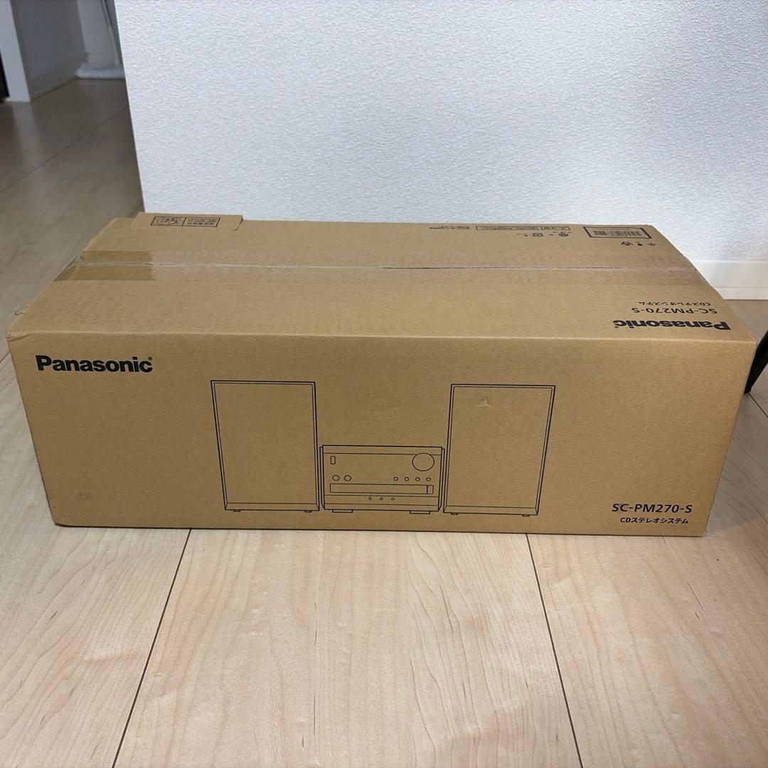 新品 パナソニック CDステレオシステム SC-PM270-S