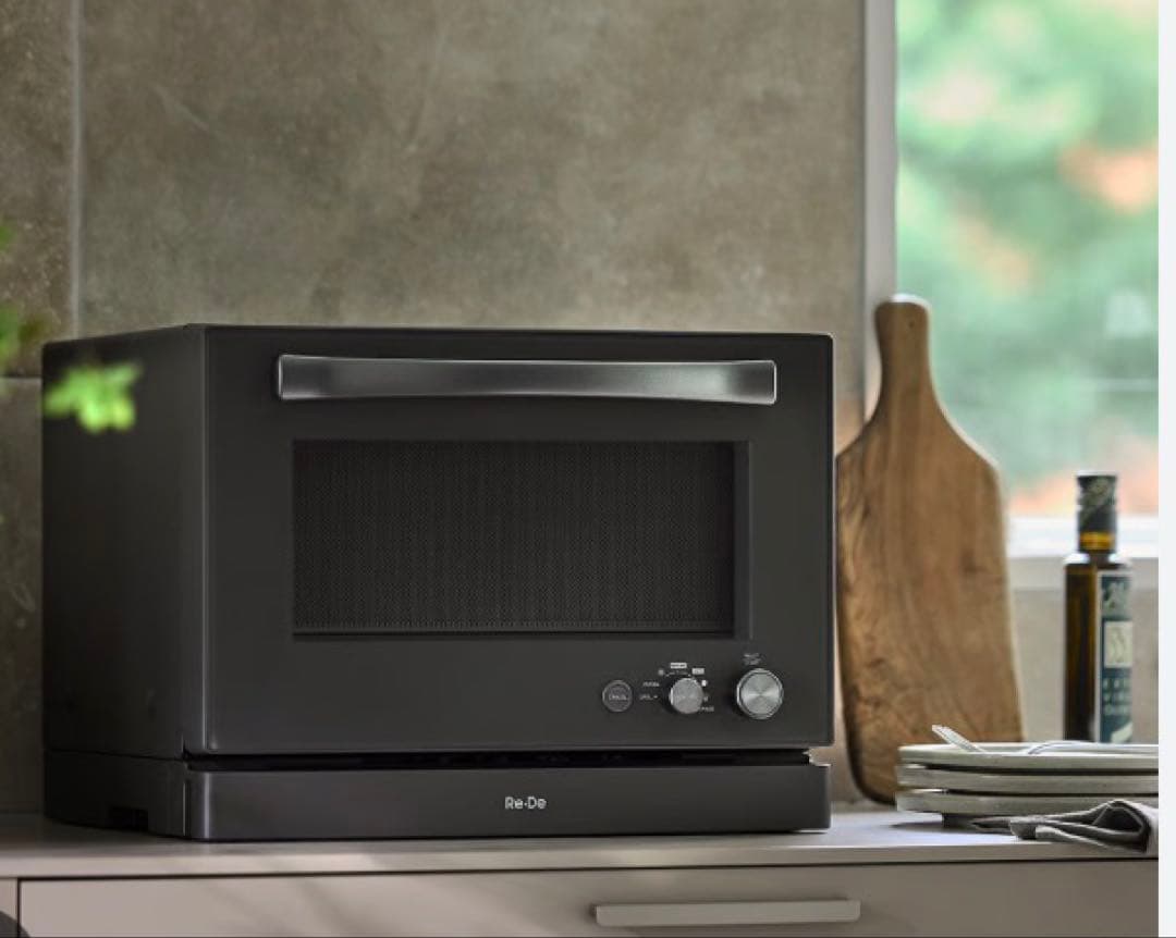Re・De Range オーブンレンジ 20L 黒　リデレンジ　リ・デレンジ