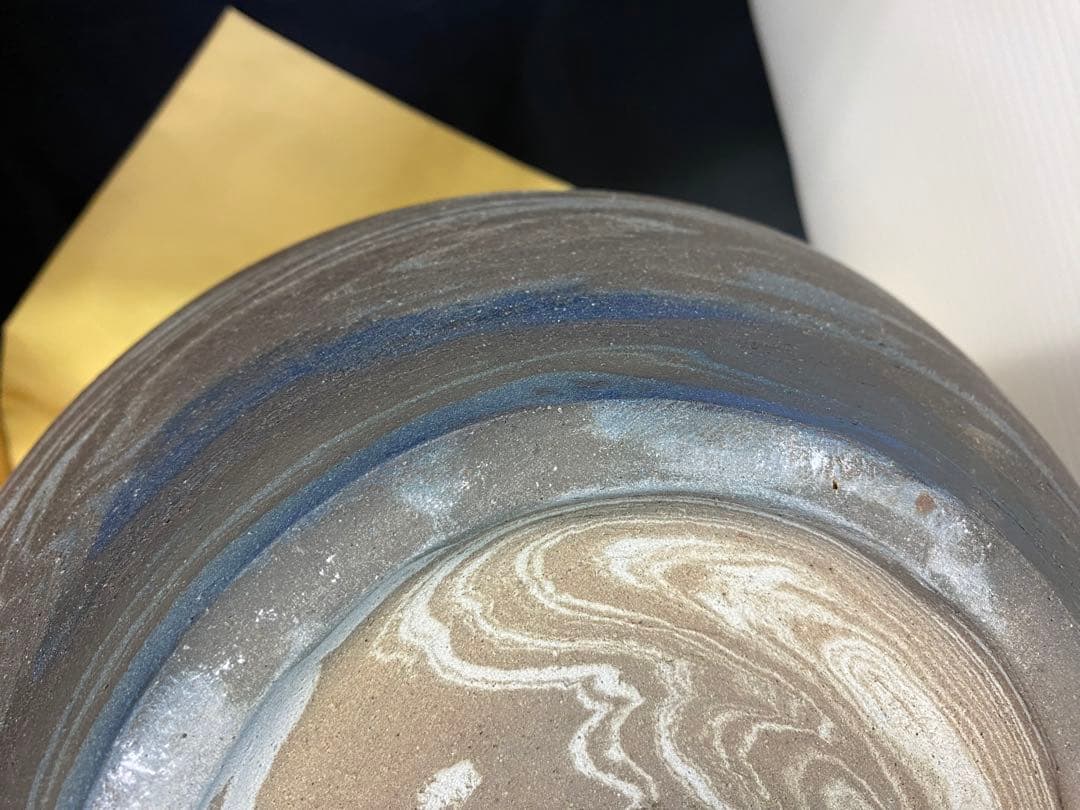 美濃焼 伝統工芸士 真山窯 伊藤真司 共箱 壺 花瓶 骨董品 約4.5kg 木箱