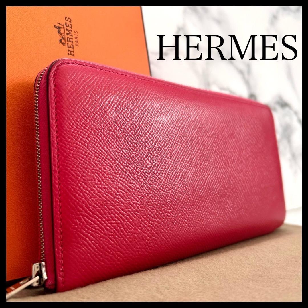 ✨極美品✨エルメス アザップロングシルクイン ローズエクストリーム 長財布
