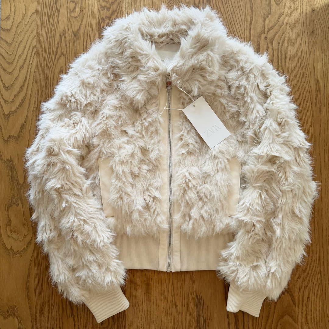 【新品未使用】♡ZARA♡ フェイクファーボンバージャケット Sサイズ