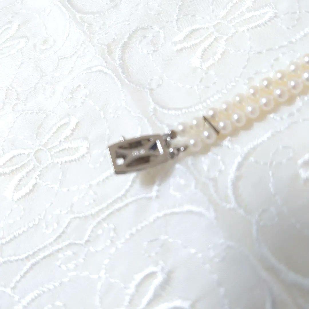 アコヤホワイトベビーパールネックレス2連3mm 20cm