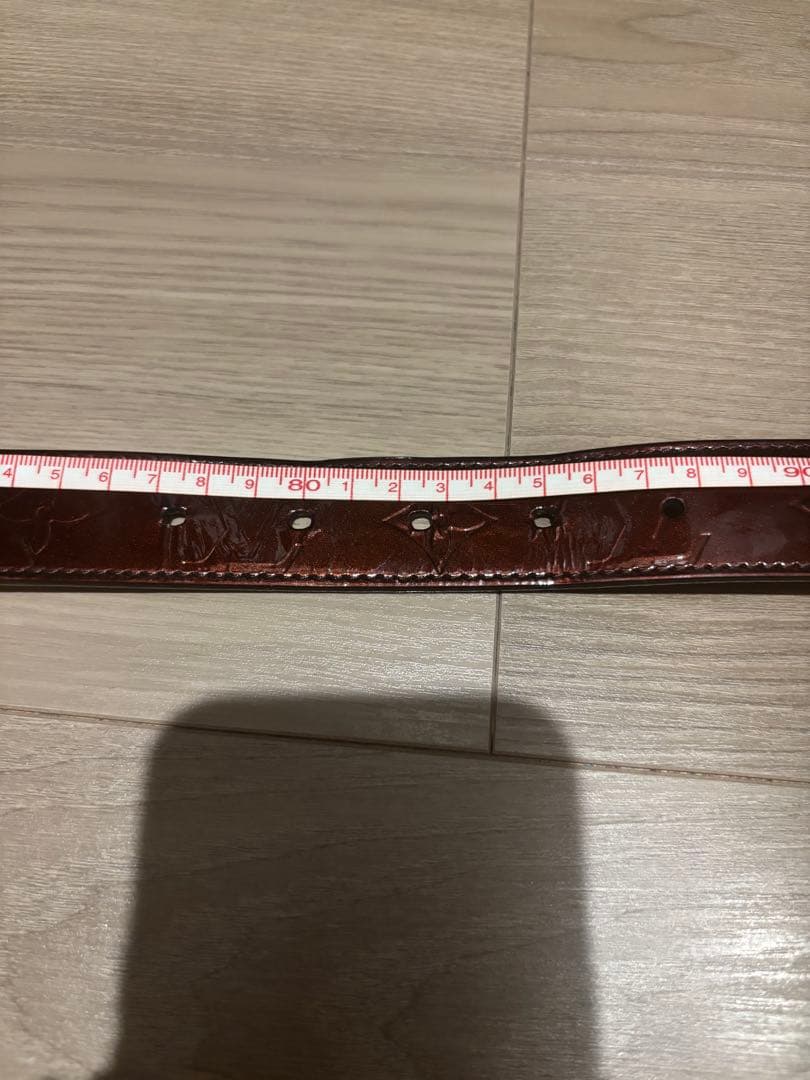 Louis Vuitton ベルト　ヴェルニ　アマラント