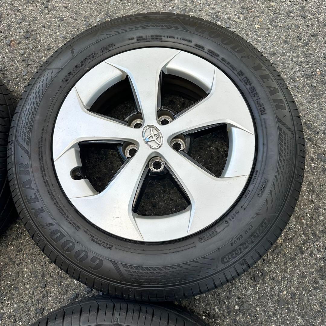 トヨタプリウス30後期純正ホイール 4本サマータイヤ付
