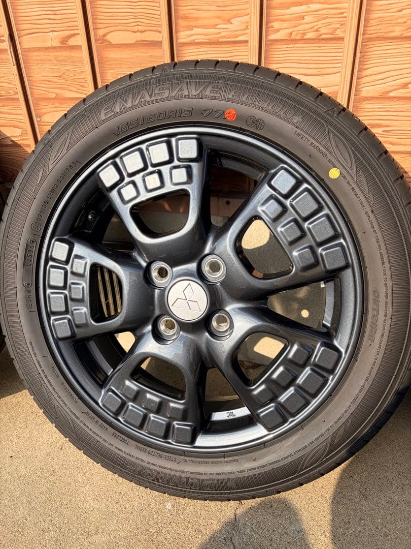 三菱新型デリカミニ純正4WD新車外し4本セット165/60R15