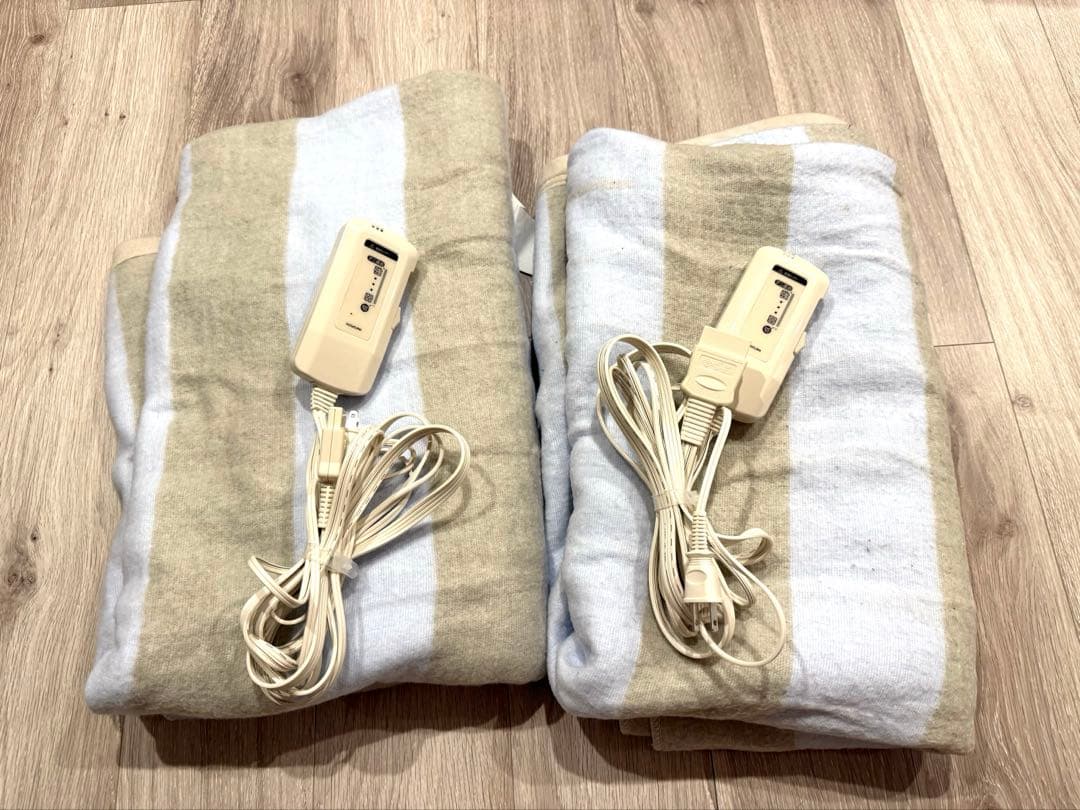 KOIZUMI 電気毛布 電磁波カット　2枚セット ストライプ