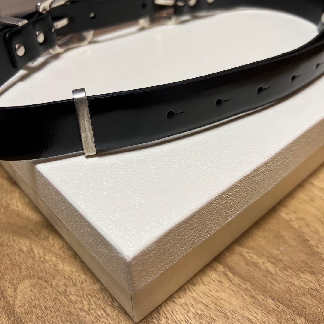 TOGA PULLA ブラック レザーベルト