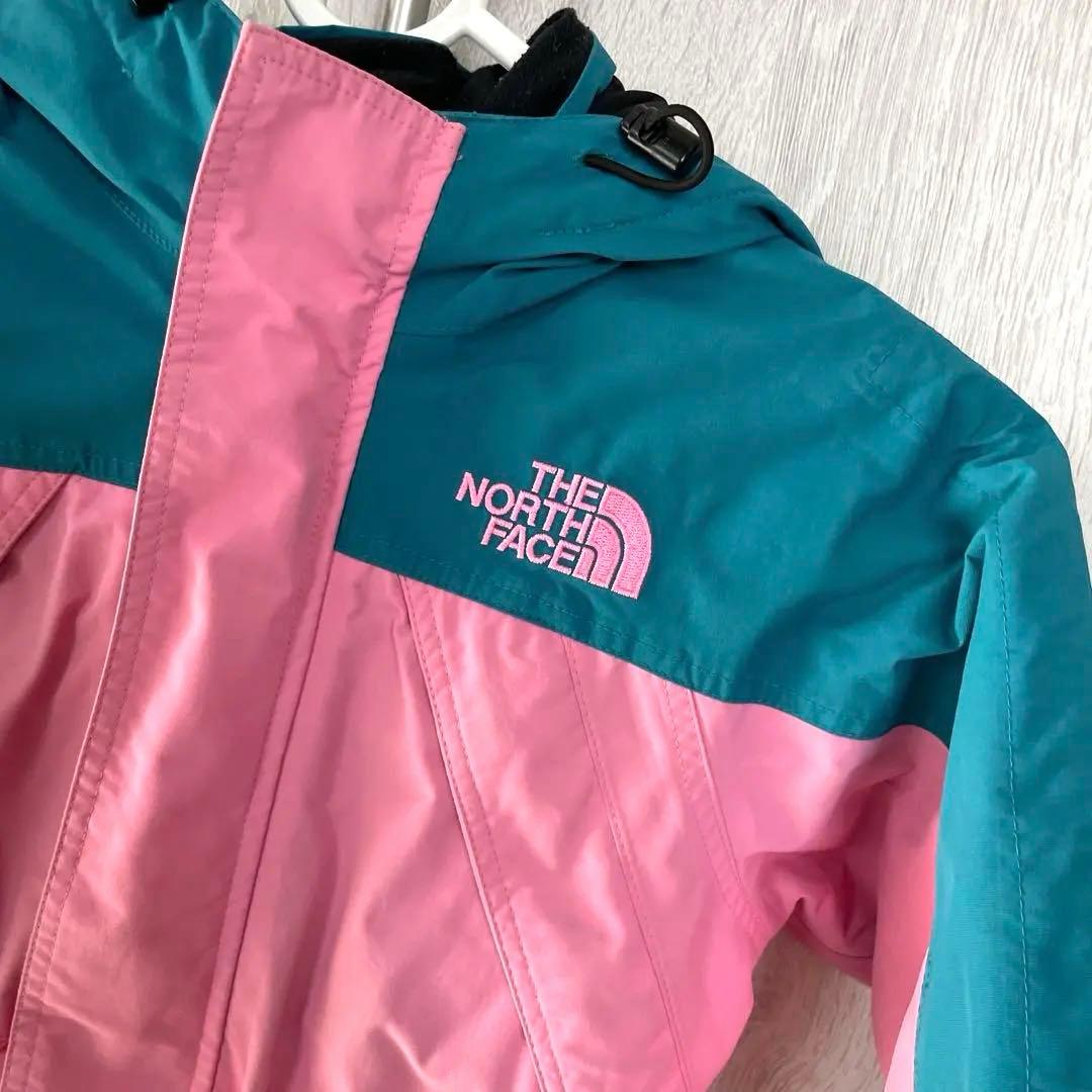 THE NORTH FACE 子ども用スキーウェア ピンク/ターコイズ