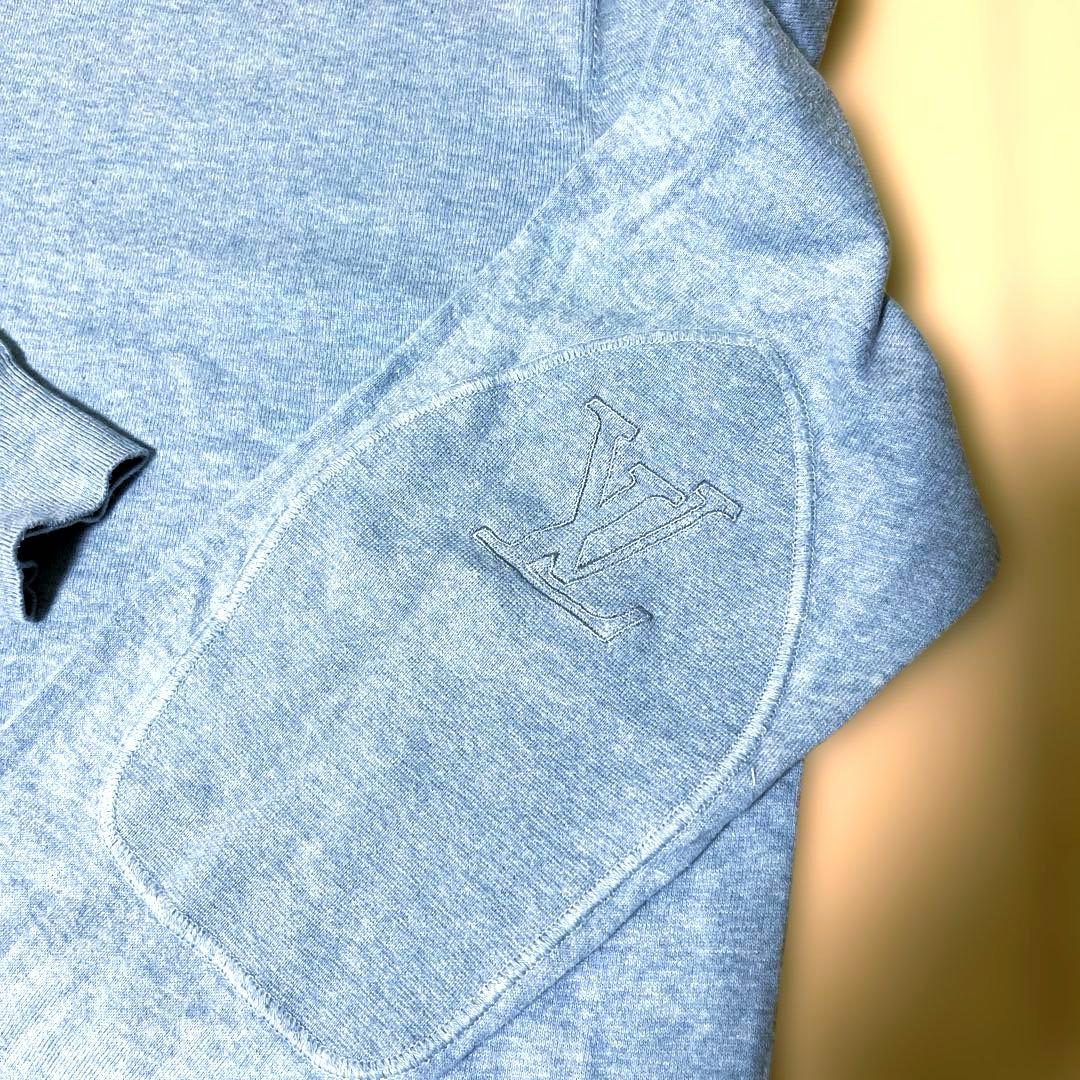 ルイ・ヴィトン　コットンセーター　薄手　ペールブルー　XL used