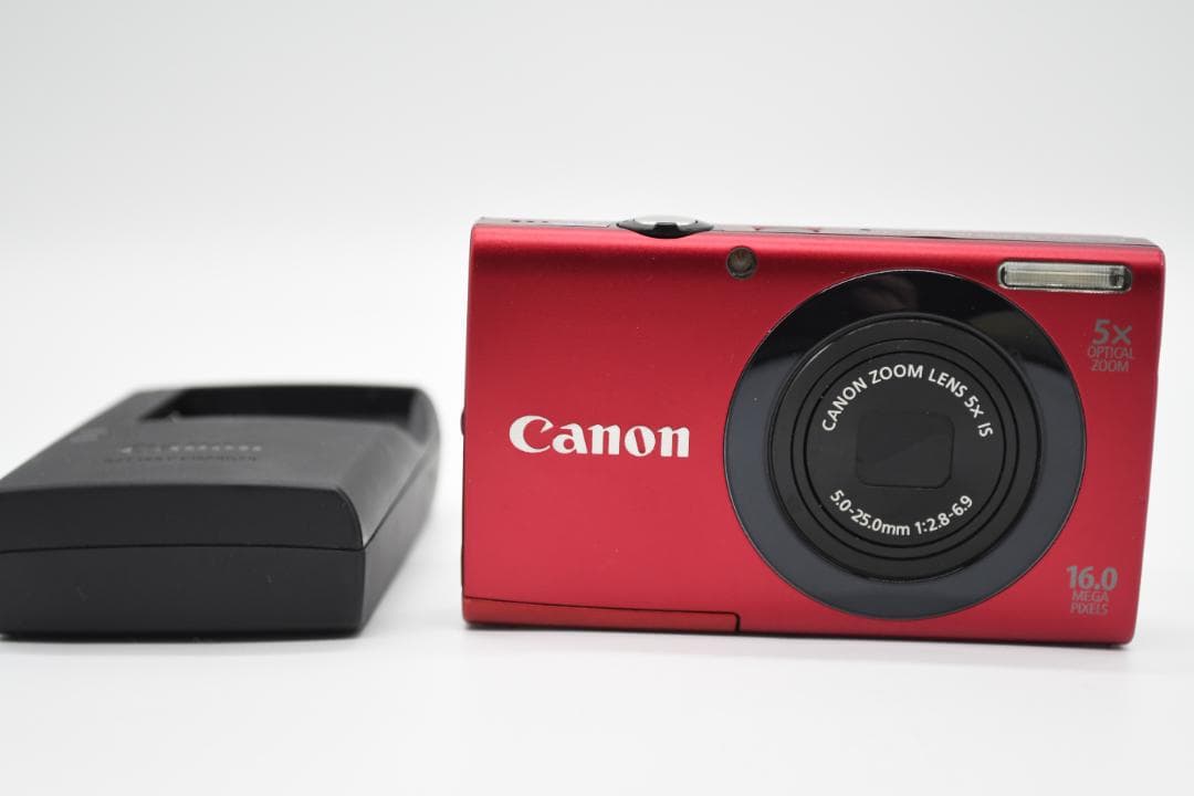 【完動品】Canon デジカメ PowerShot A3400IS レッド