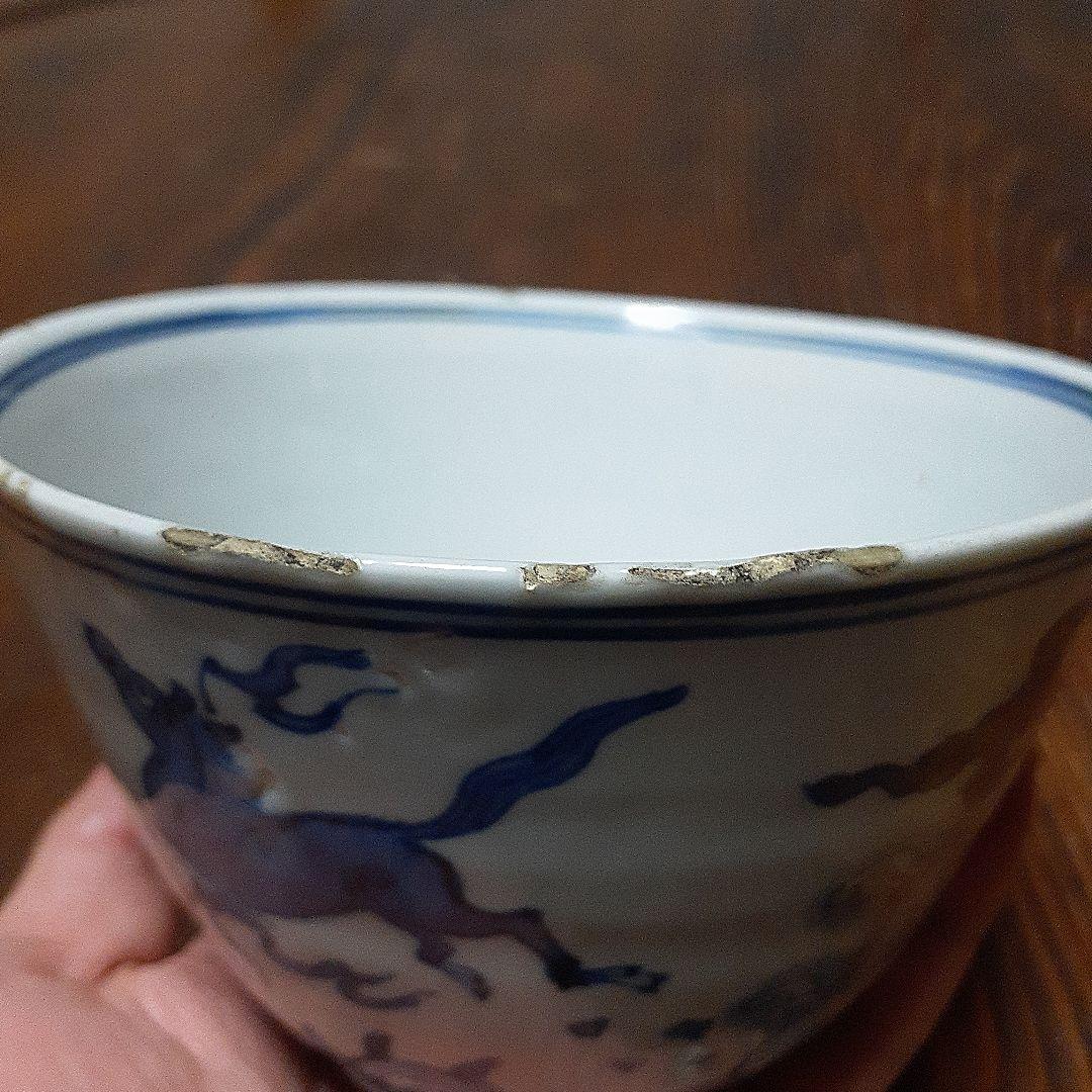 K*i様 中国古染付麒麟文椀