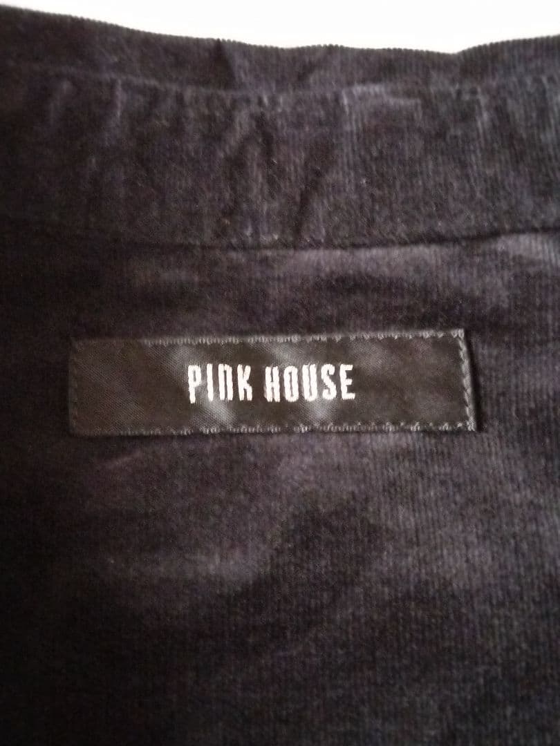 PINK HOUSE ピンクハウス コーデュロイ 薔薇 刺繍 ワンピース 黒