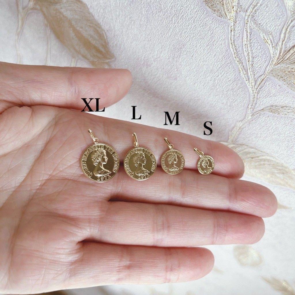 トップ S K18 8mm 18K ネックレストップ エリザベス　18金