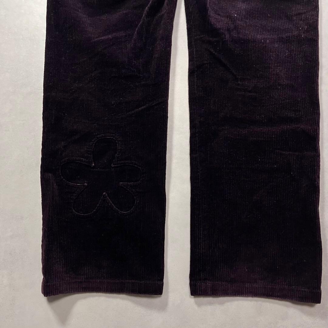 ◎01AW UNDERCOVER D.A.V.F期 コーデュロイパンツ 花パッチ