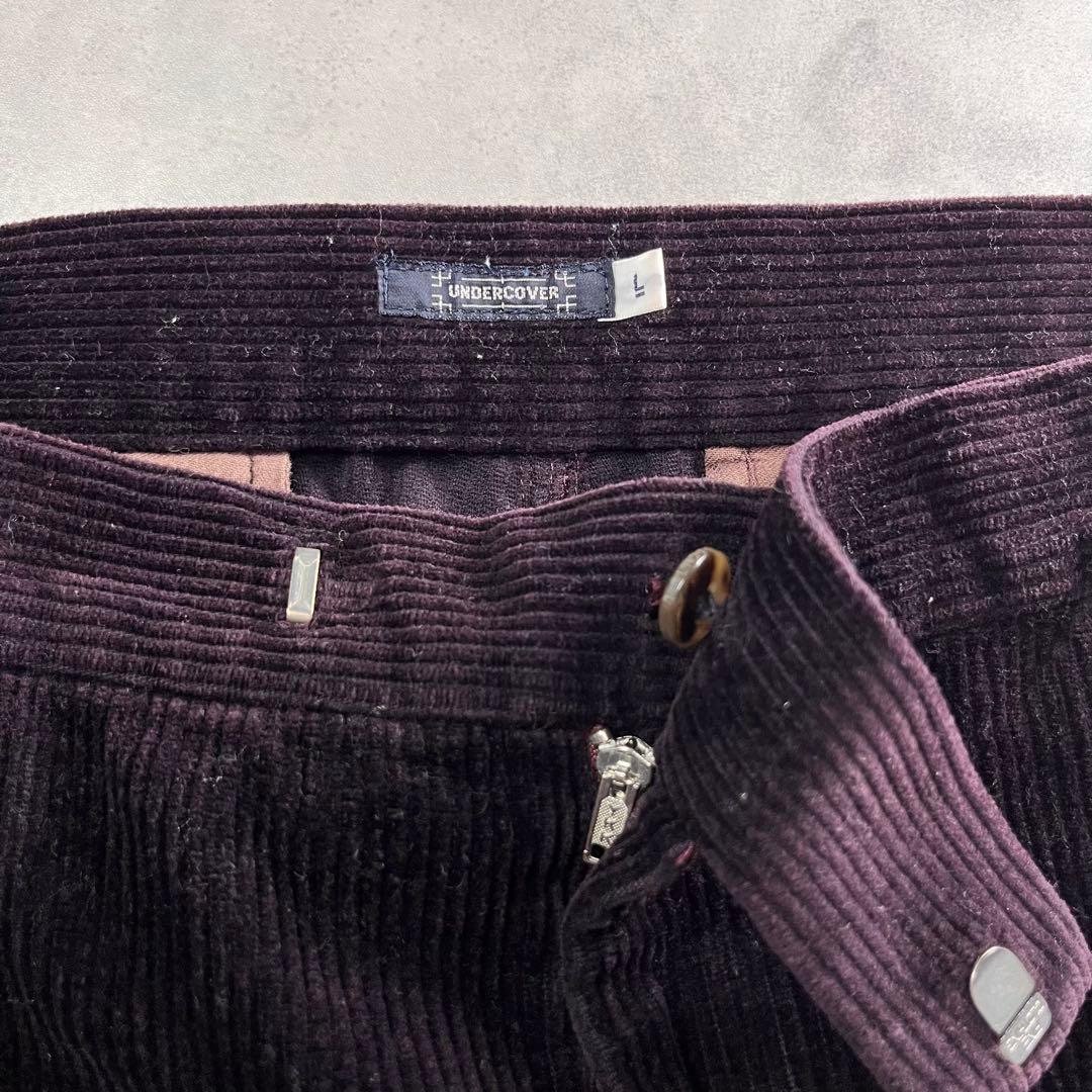 ◎01AW UNDERCOVER D.A.V.F期 コーデュロイパンツ 花パッチ