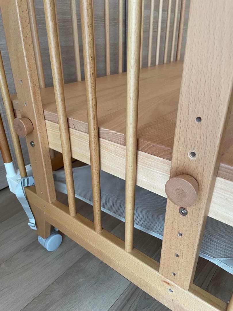 【美品】ファルスカ　［ミニサイズ］クリエイティブコット　ベビーベッド