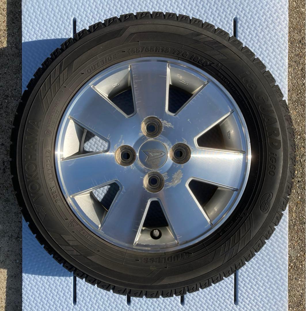 ★165/65R13 ダイハツ純正アルミホイール&スタッドレスタイヤセット★