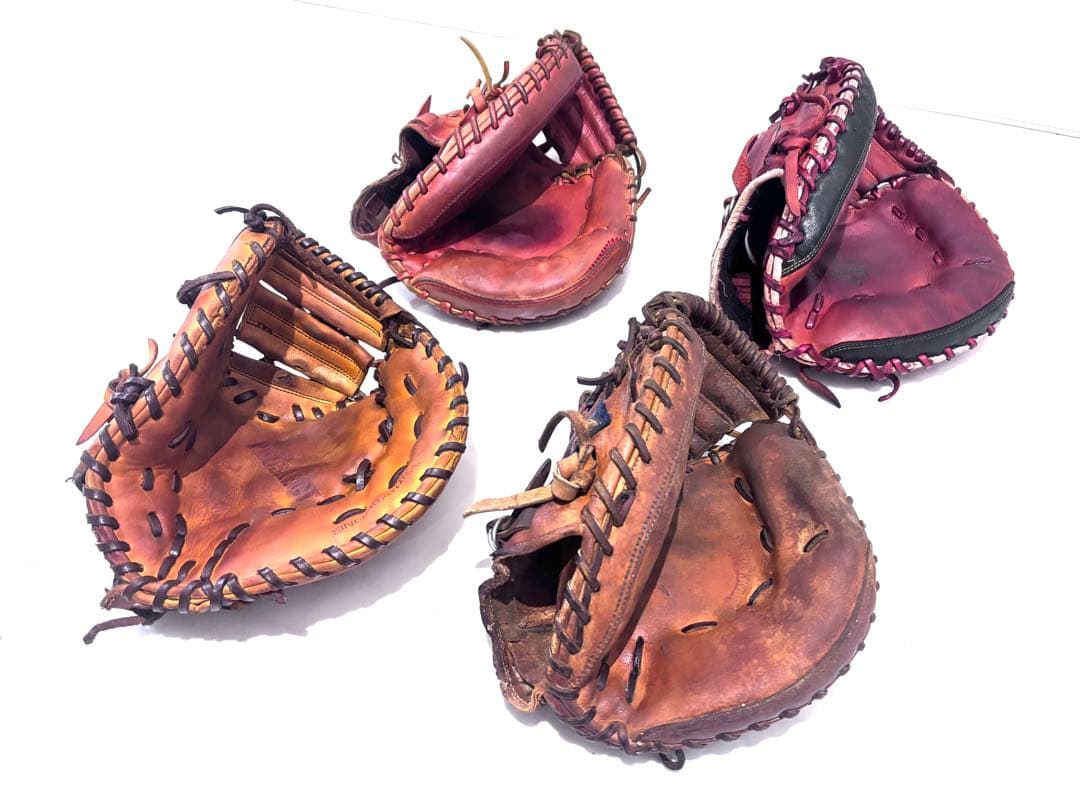 【ジャンク品】大人用 キャッチャー・ファーストミット 4点セット まとめ売り