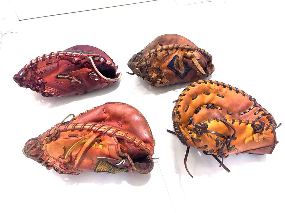 【ジャンク品】大人用 キャッチャー・ファーストミット 4点セット まとめ売り