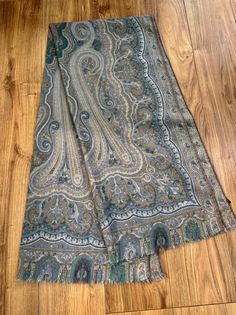 【美品】 Etro エトロ　ウールシルク ストール