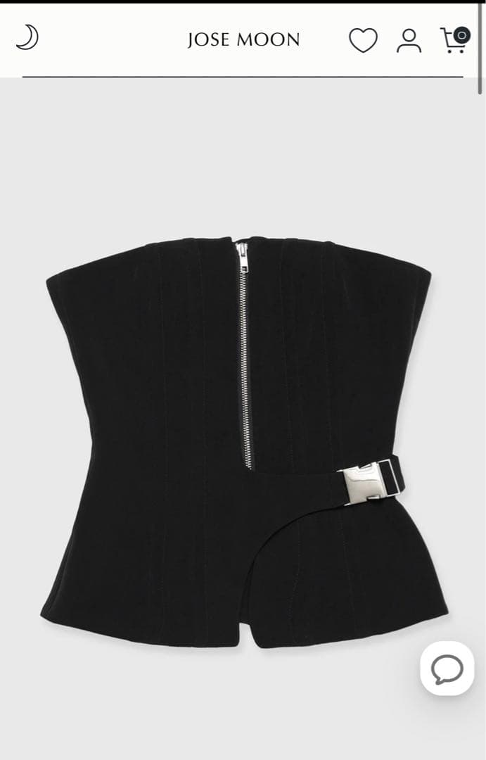 トップス JOSEMOON JOSEMOON ZIP UP BUSTIER