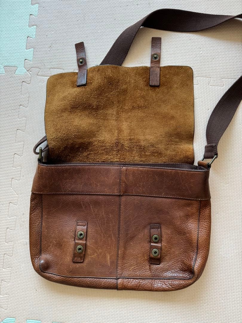 の*の様 絶版希少 美品 OLD GAP オールレザー メッセンジャーバッグ