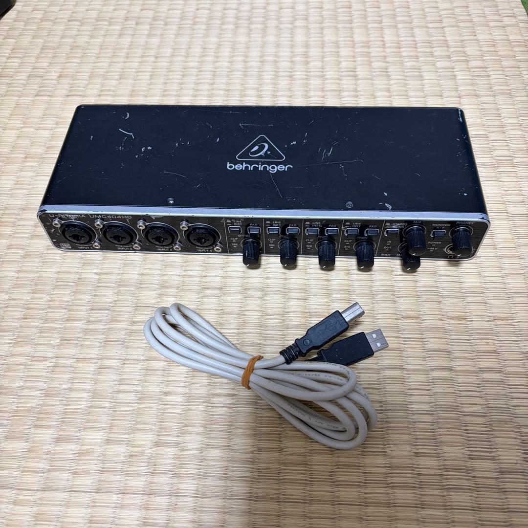 behringer UMC404HD オーディオインターフェイス USB接続