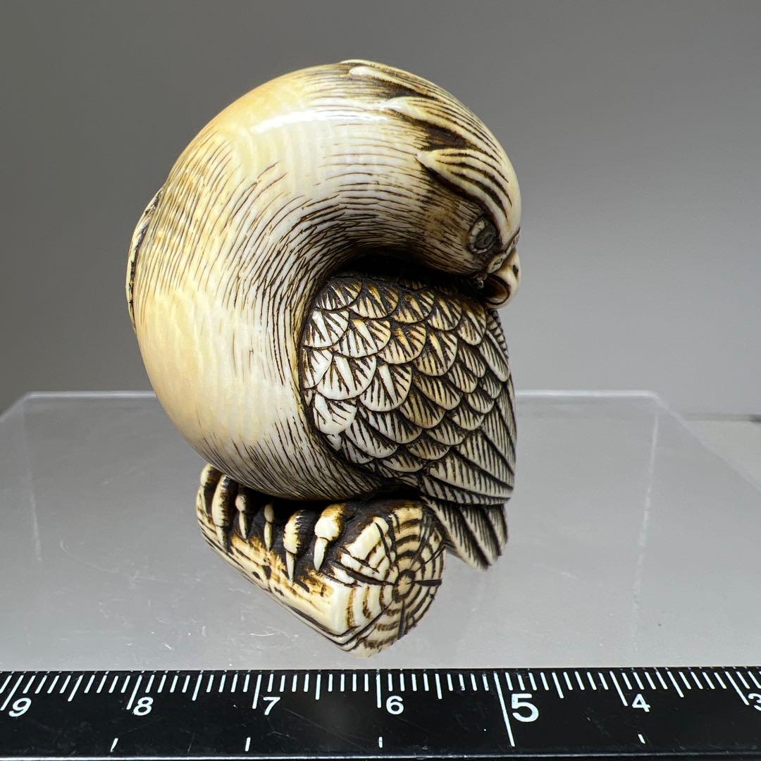 極上　正直銘　鷲根付　43g 東Y8-0113☆2F