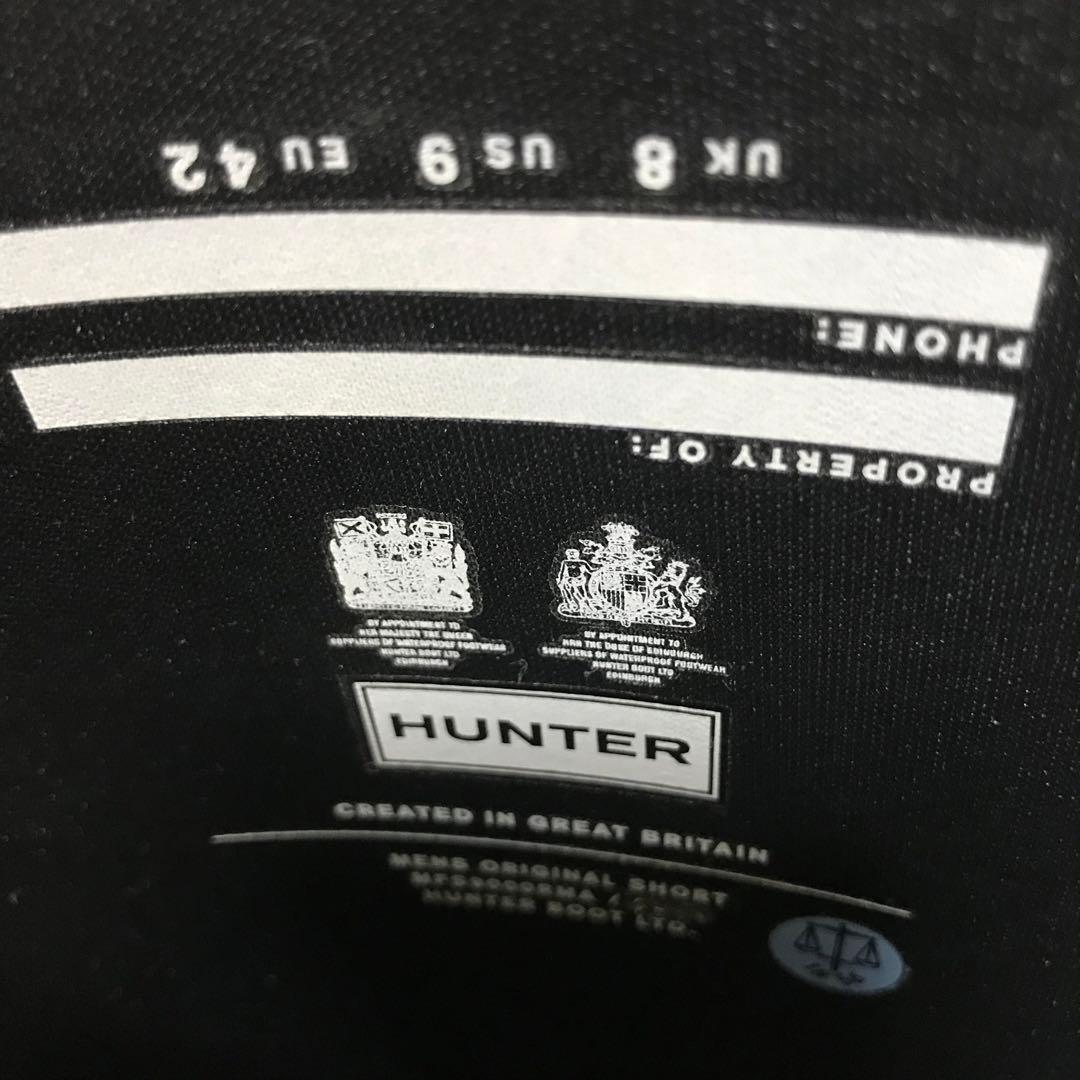 【未使用】HUNTER/ハンター メンズ オリジナル ショート ブーツ ブラック