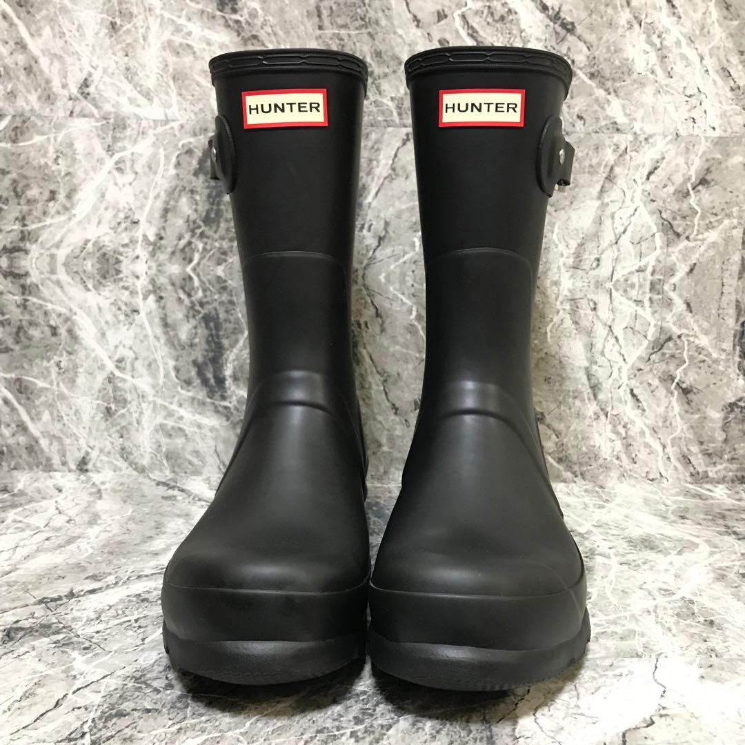 【未使用】HUNTER/ハンター メンズ オリジナル ショート ブーツ ブラック