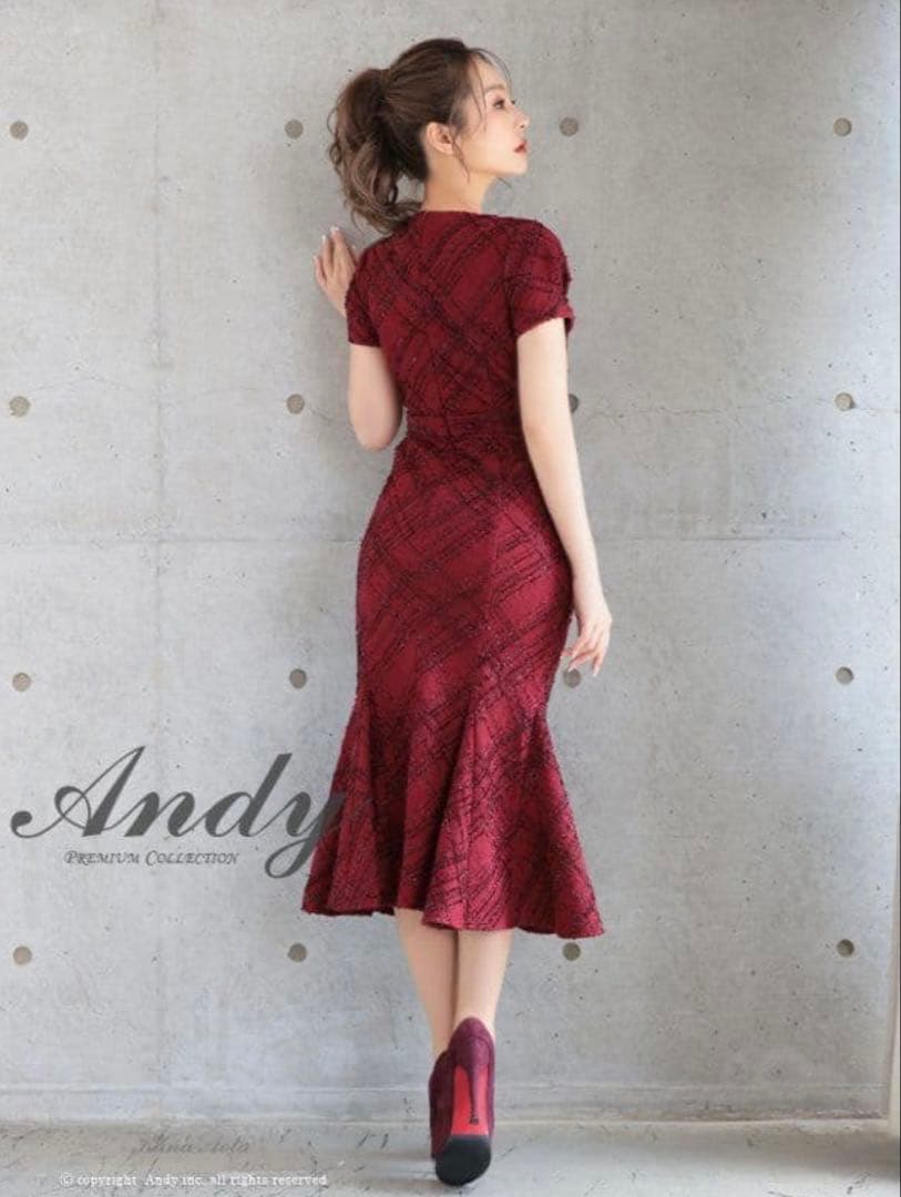 Andy マーメイド フロントジップミディア ムドレスアンディ