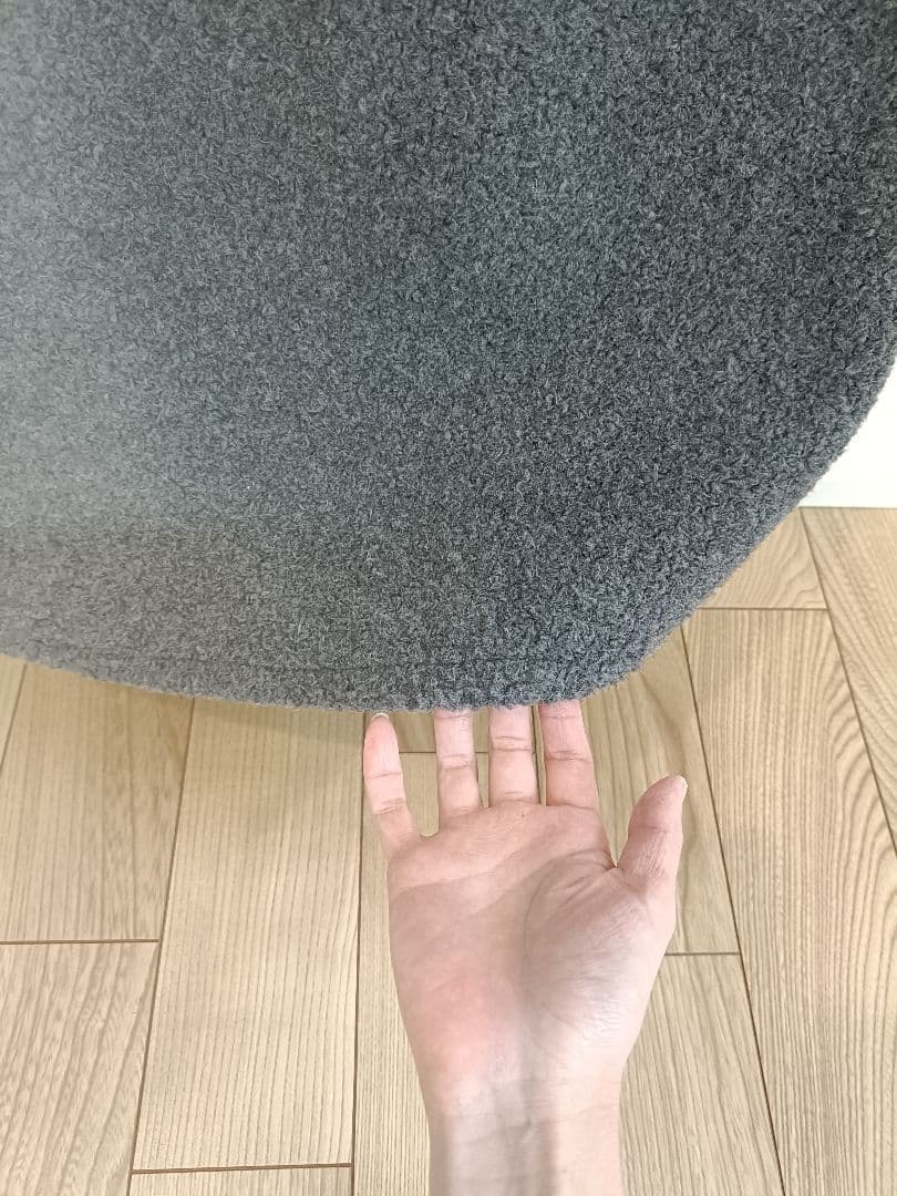 pois square poodle onepiece グレー M