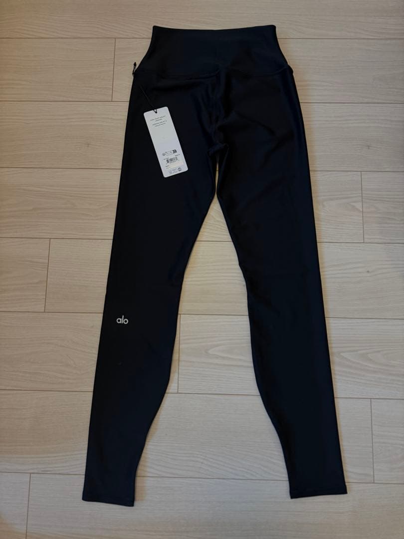 alo ハイウエストエアリフトレギンス S ブラック（長さ:フル）