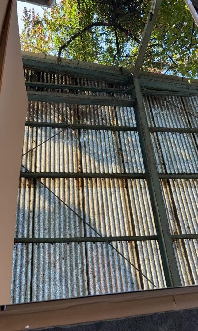 【中古】スタンドミラー 壁掛け 割れない鏡 幅100x160cm 木色 9番