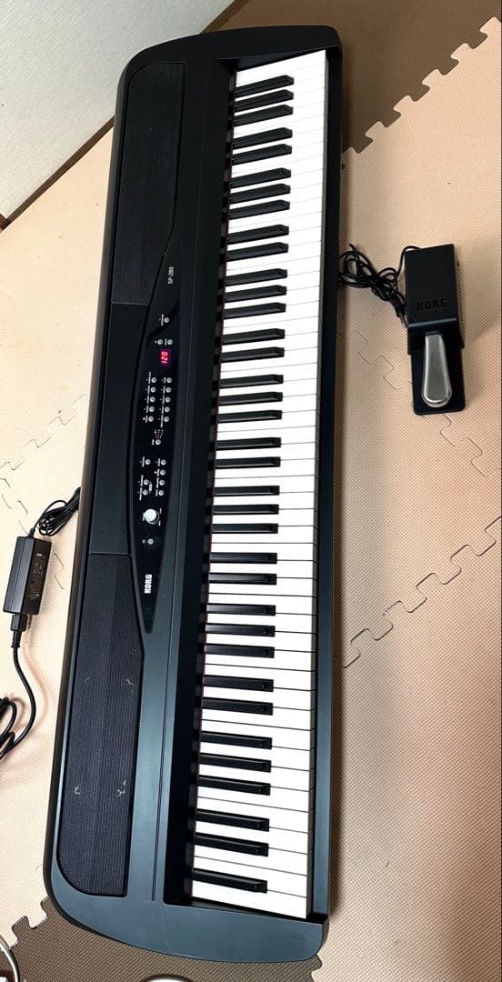 と*う様 1-6//KORG(コルグ) 電子ピアノ 88鍵 ブラック SP-28
