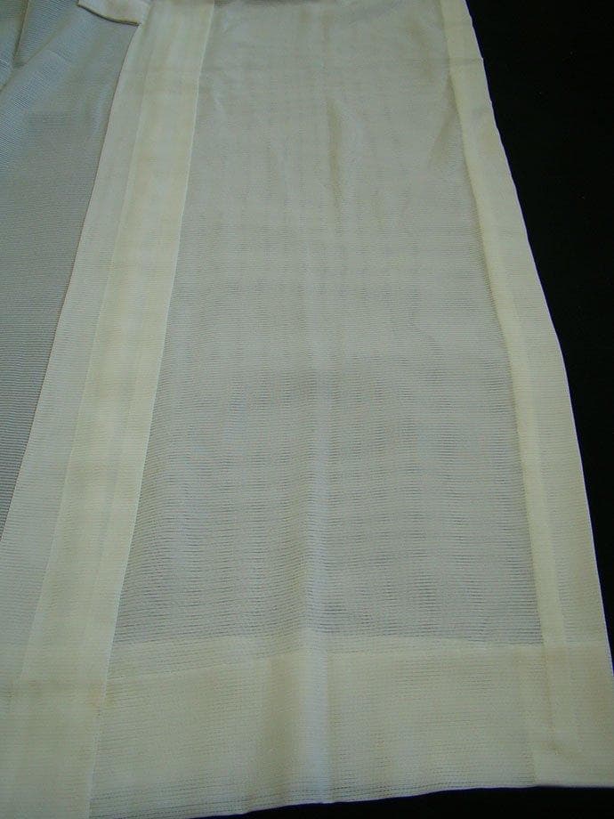 夏物 ロング 絽 白地 長襦袢 半衿付 正絹 未使用～165cm Jｓ687