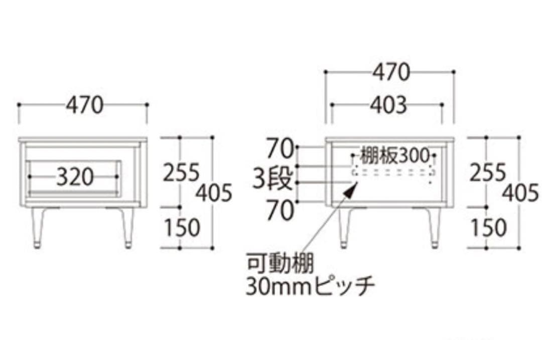 AYANO（綾野製作所）XENO ゼノ 160 テレビボード セラミックグレイ