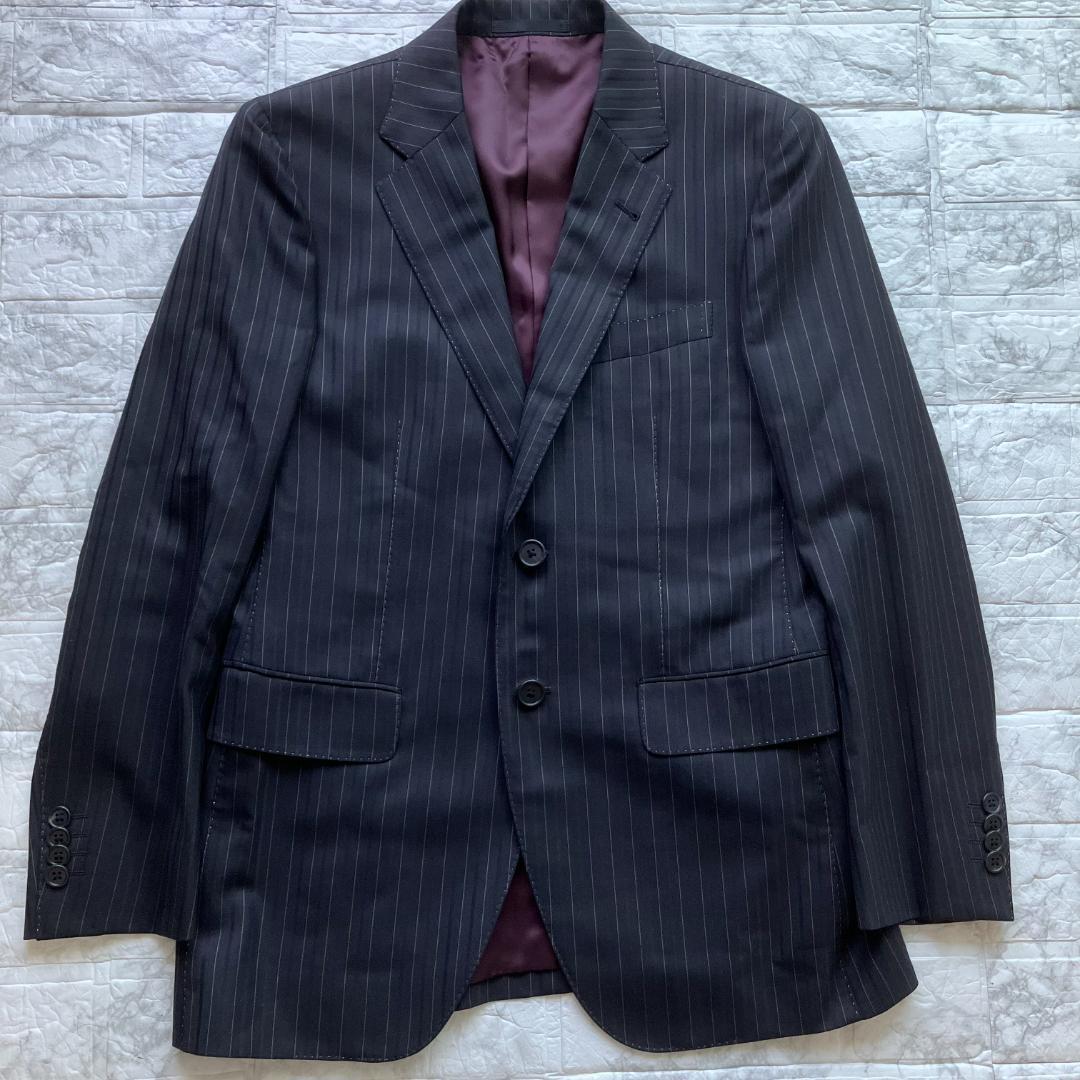 極美品◎ポールスミス エルメネジルドゼニア スーツ セットアップ 花柄 ブラック