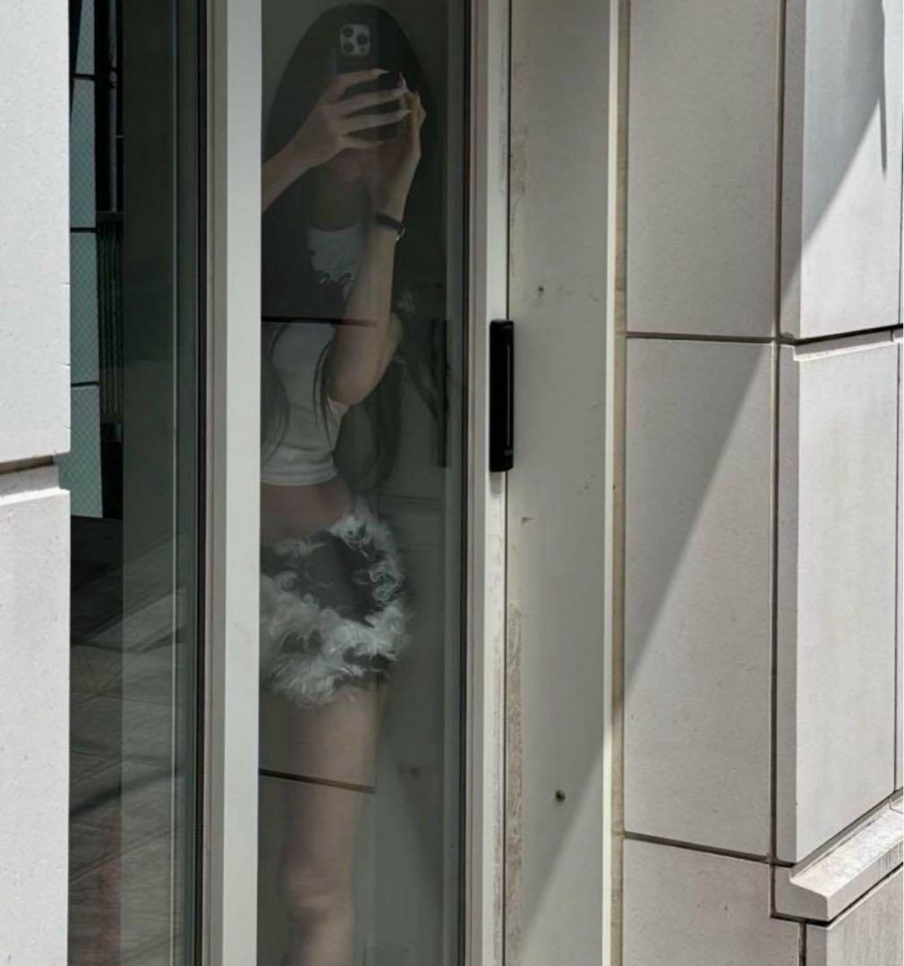 スカート theredthread S ring biker shorts cow