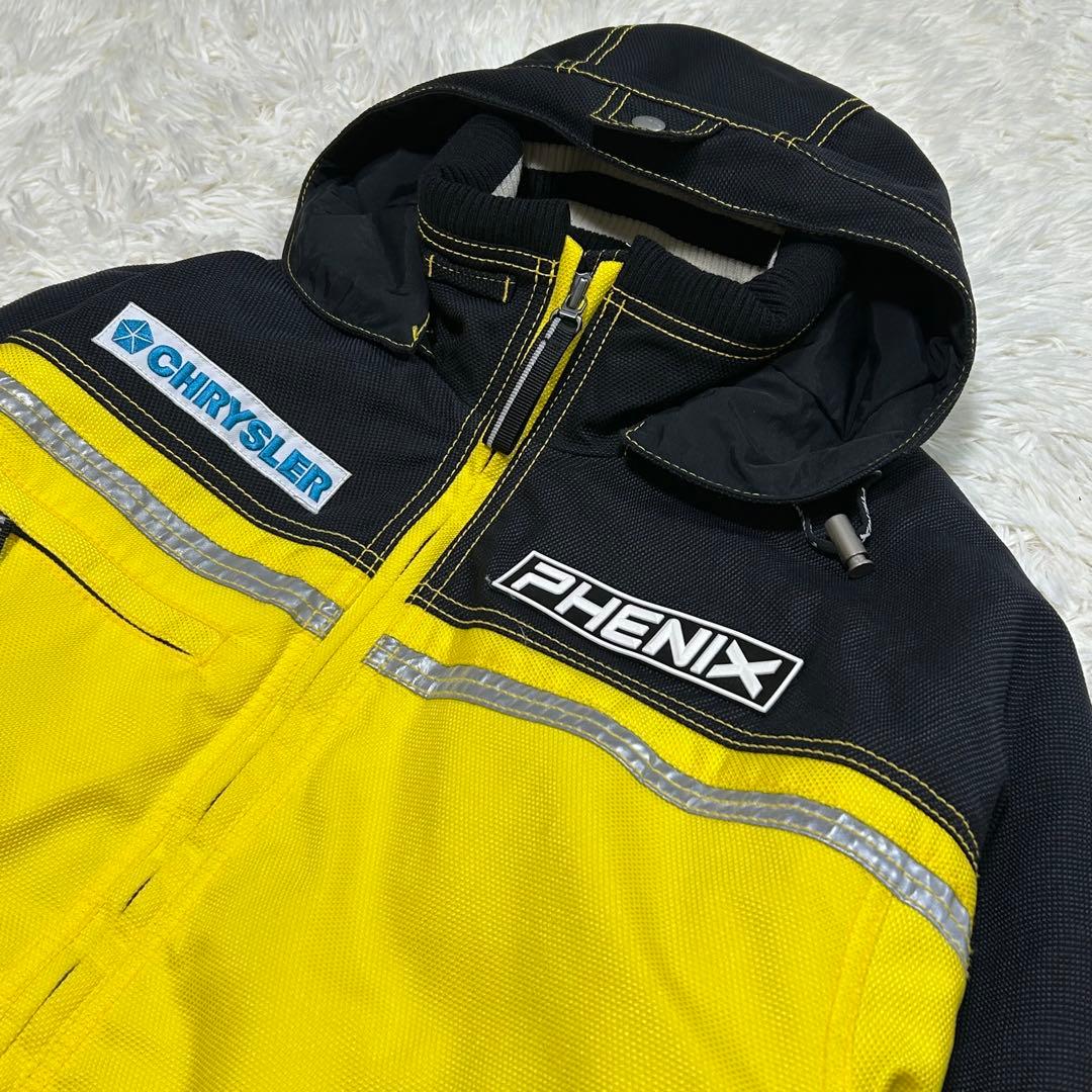 極美品 フェニックス スキーウェア ベスト L 黄色 3点セット FSG1026