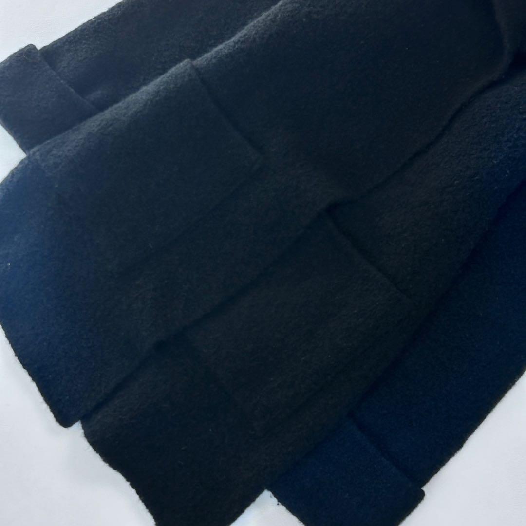 美品✨エスカーダ ベルテッドコート ニットコート ブラック