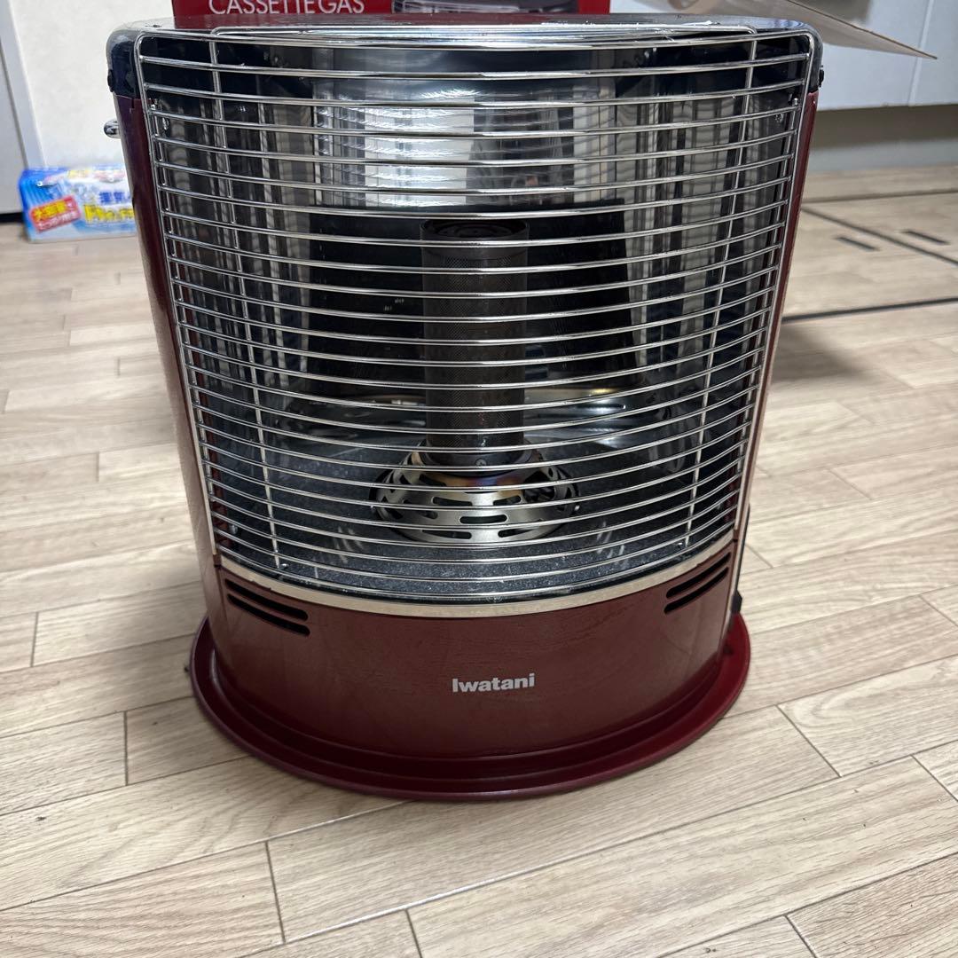 iwatani カセットガスストーブ 赤