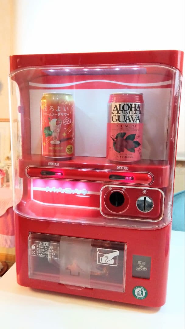 希少/美品　マサオコーポレーション　ミニ自動販売機型保冷庫　取説/全付属品付