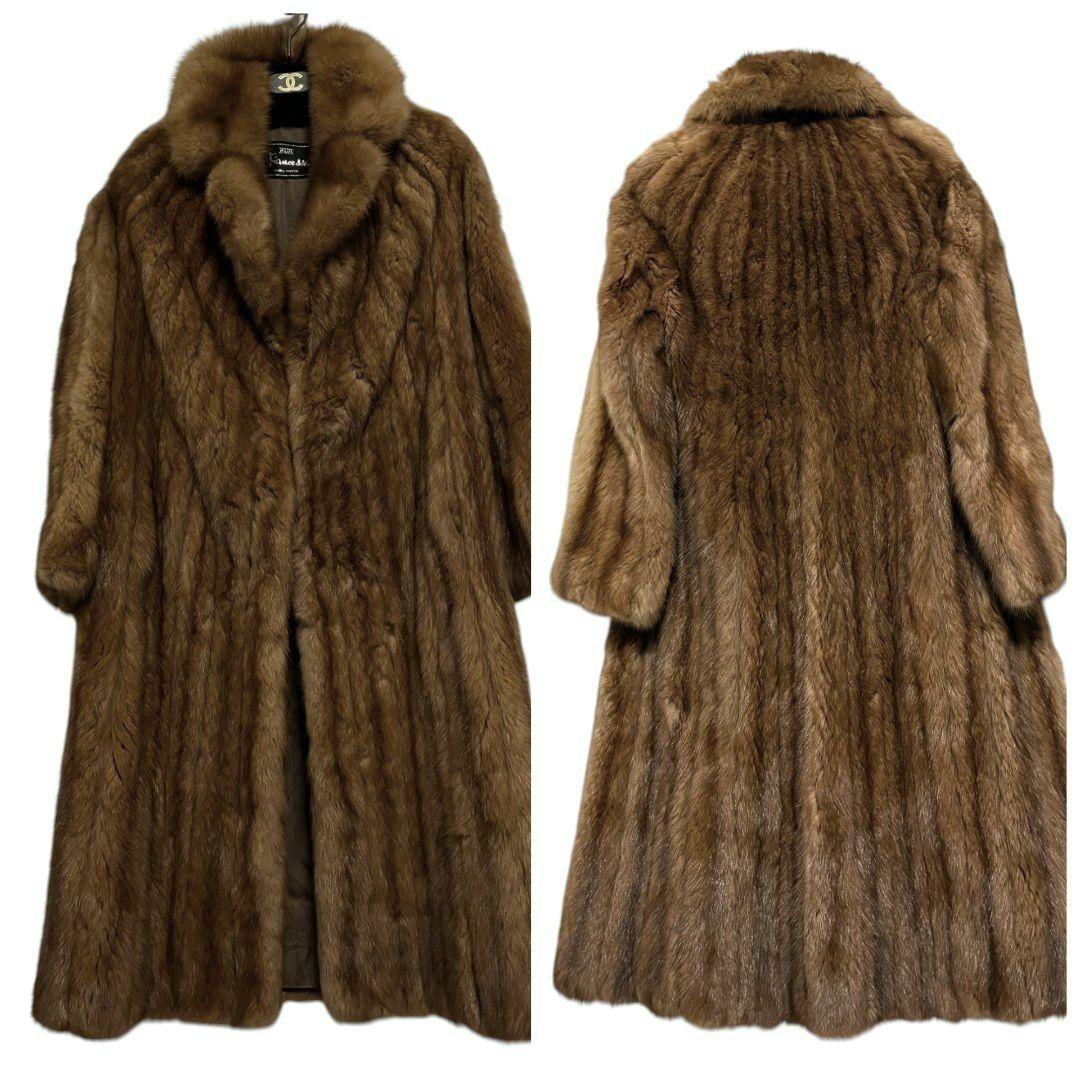 【唯一無二】ロシアンセーブル ロングコート 毛並◎ ボリューム◎ 毛艶 ◎