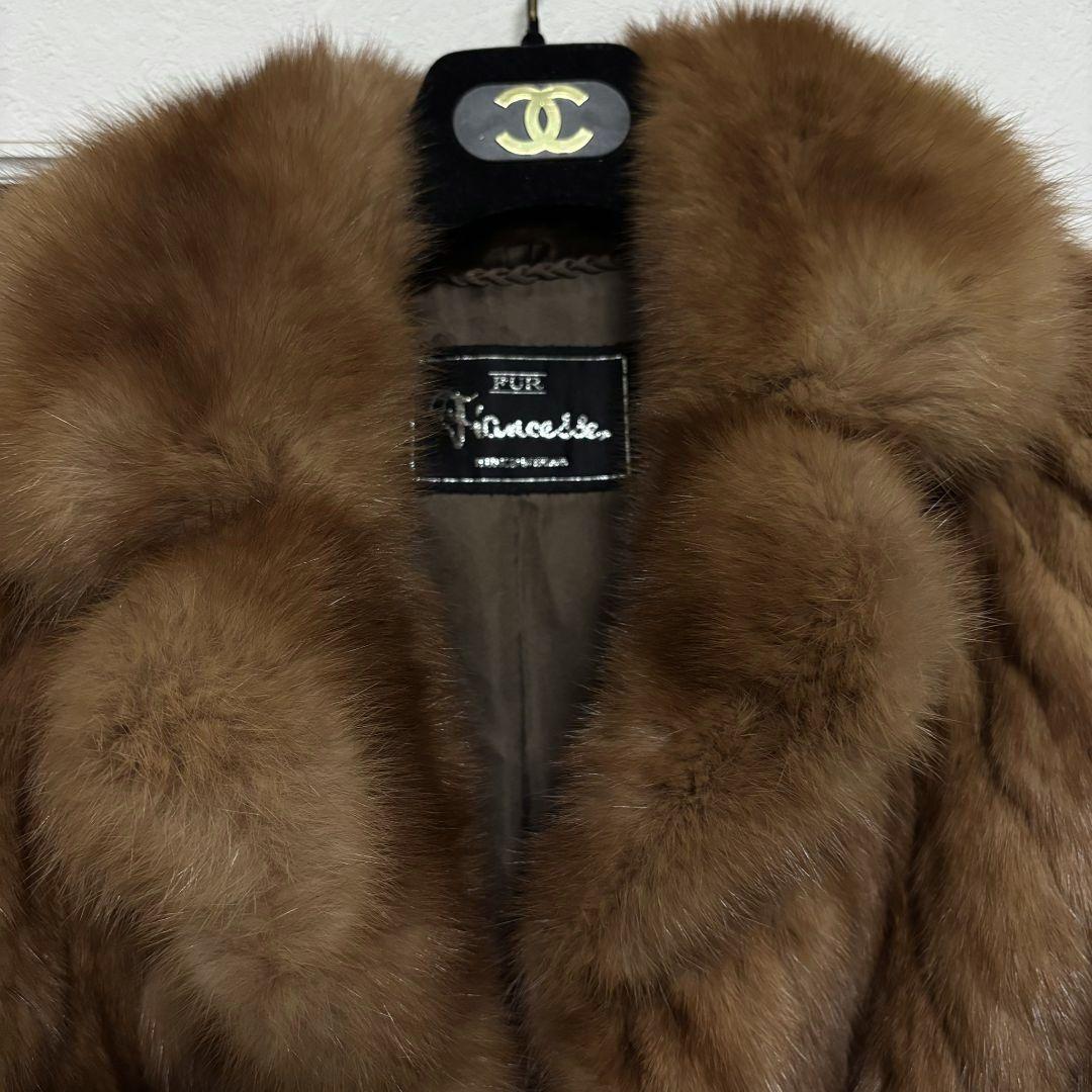 【唯一無二】ロシアンセーブル ロングコート 毛並◎ ボリューム◎ 毛艶 ◎