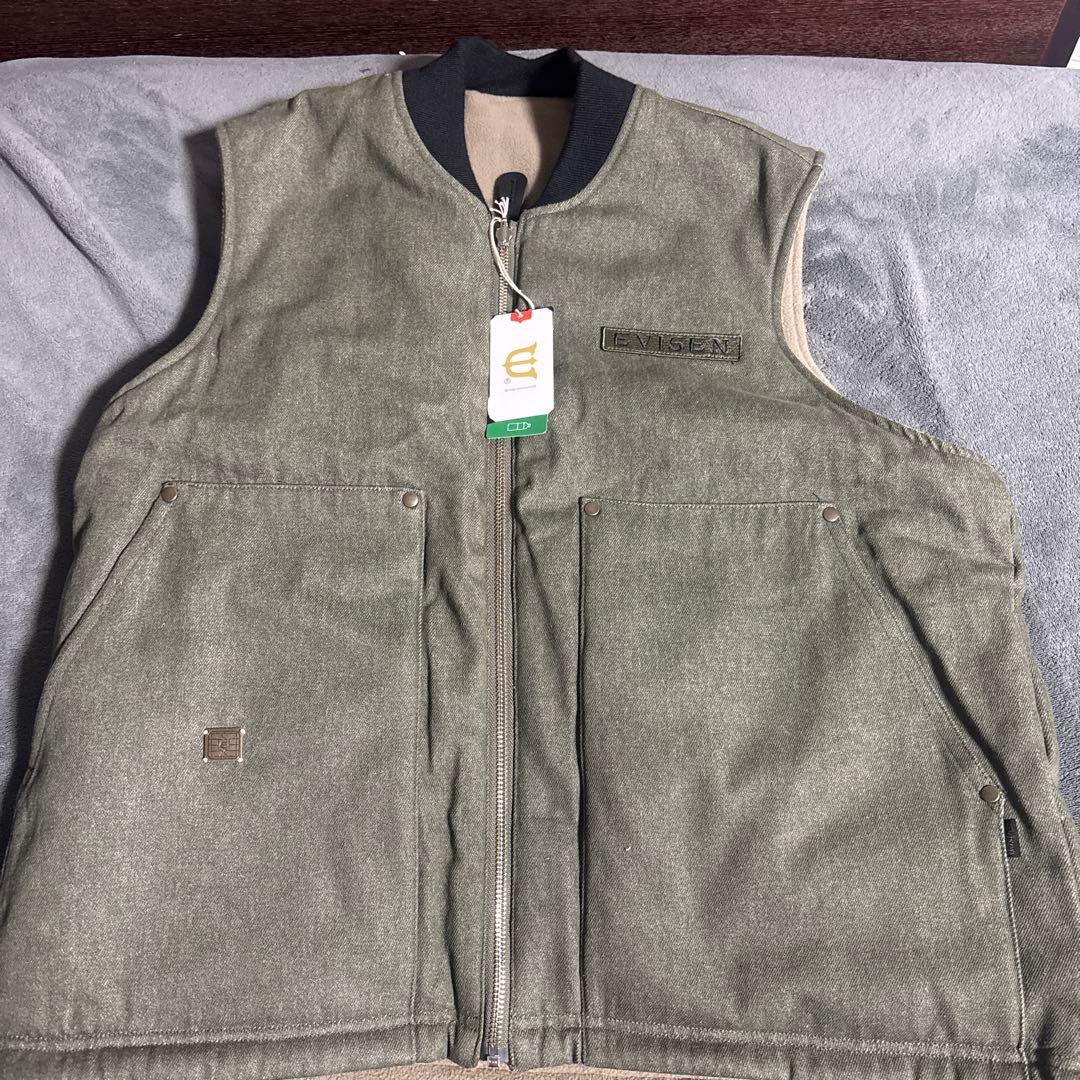 Evisen ベストリバーシブルジャケット　Olive